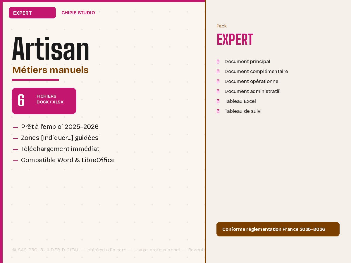 Pack Artisan — Expert