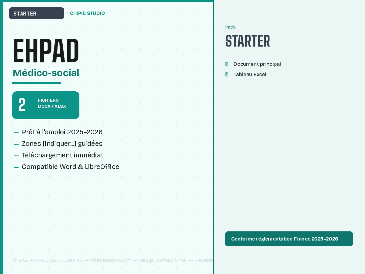 Pack EHPAD — Starter