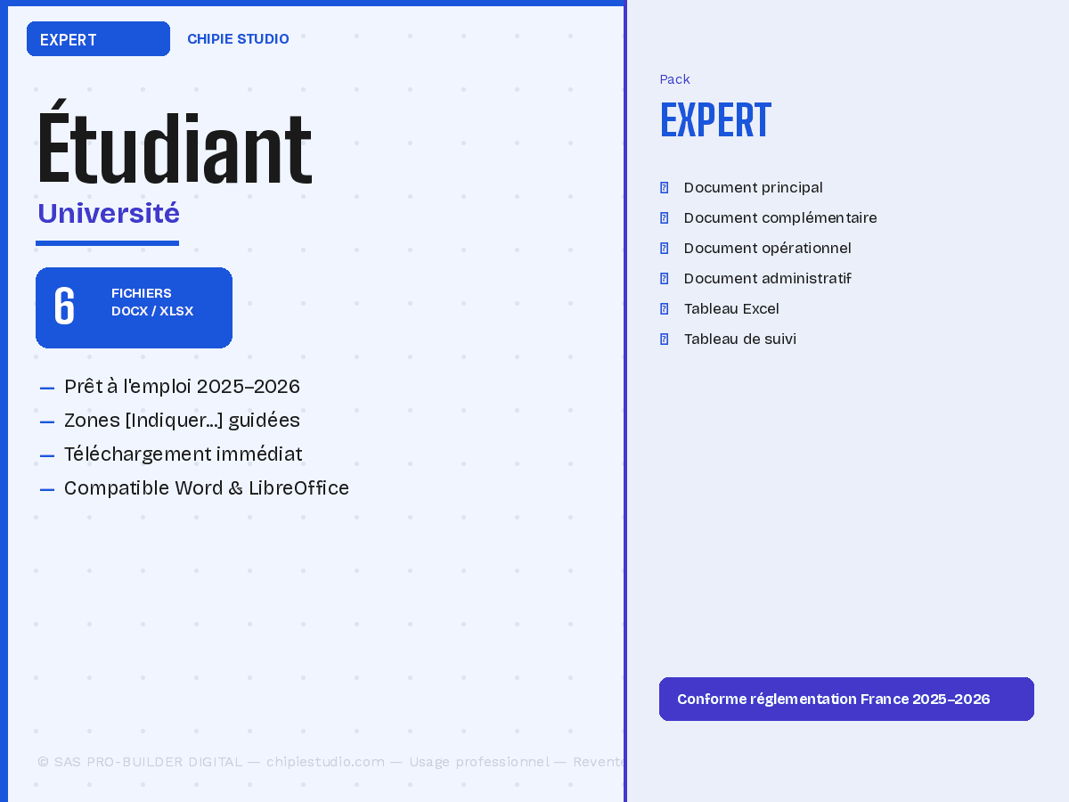 Pack Étudiant — Expert
