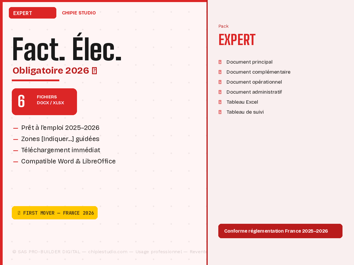 Pack Facturation électronique — Expert
