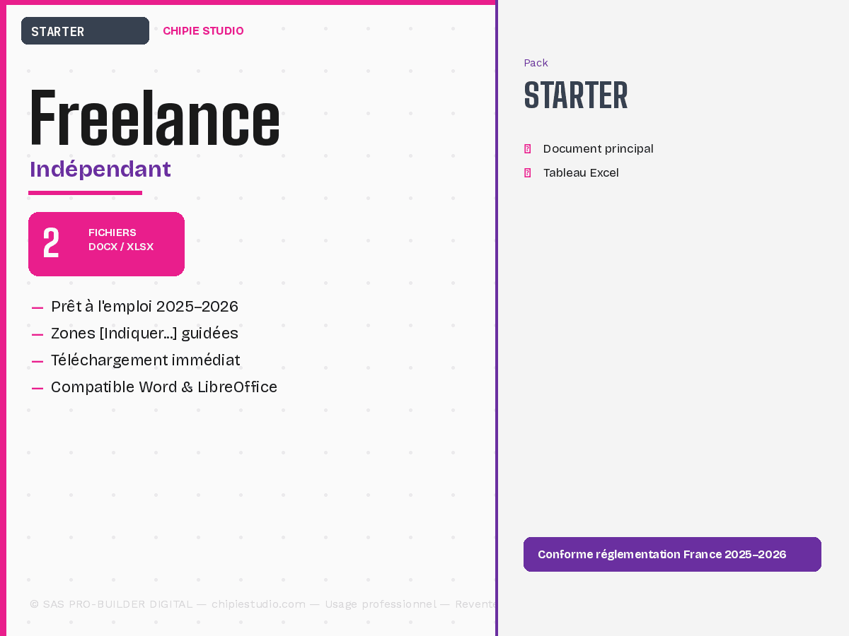 Pack Freelance — Starter