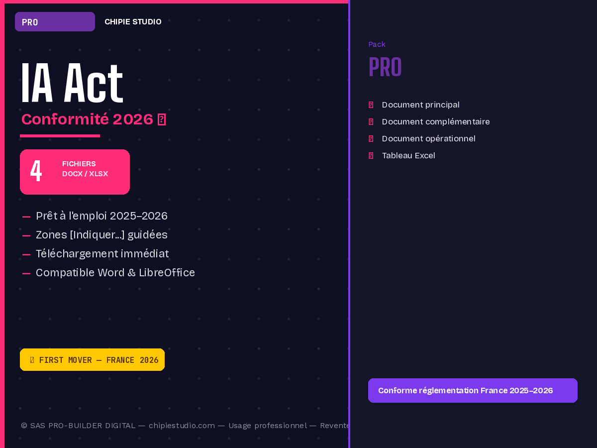 Pack IA Act — Pro