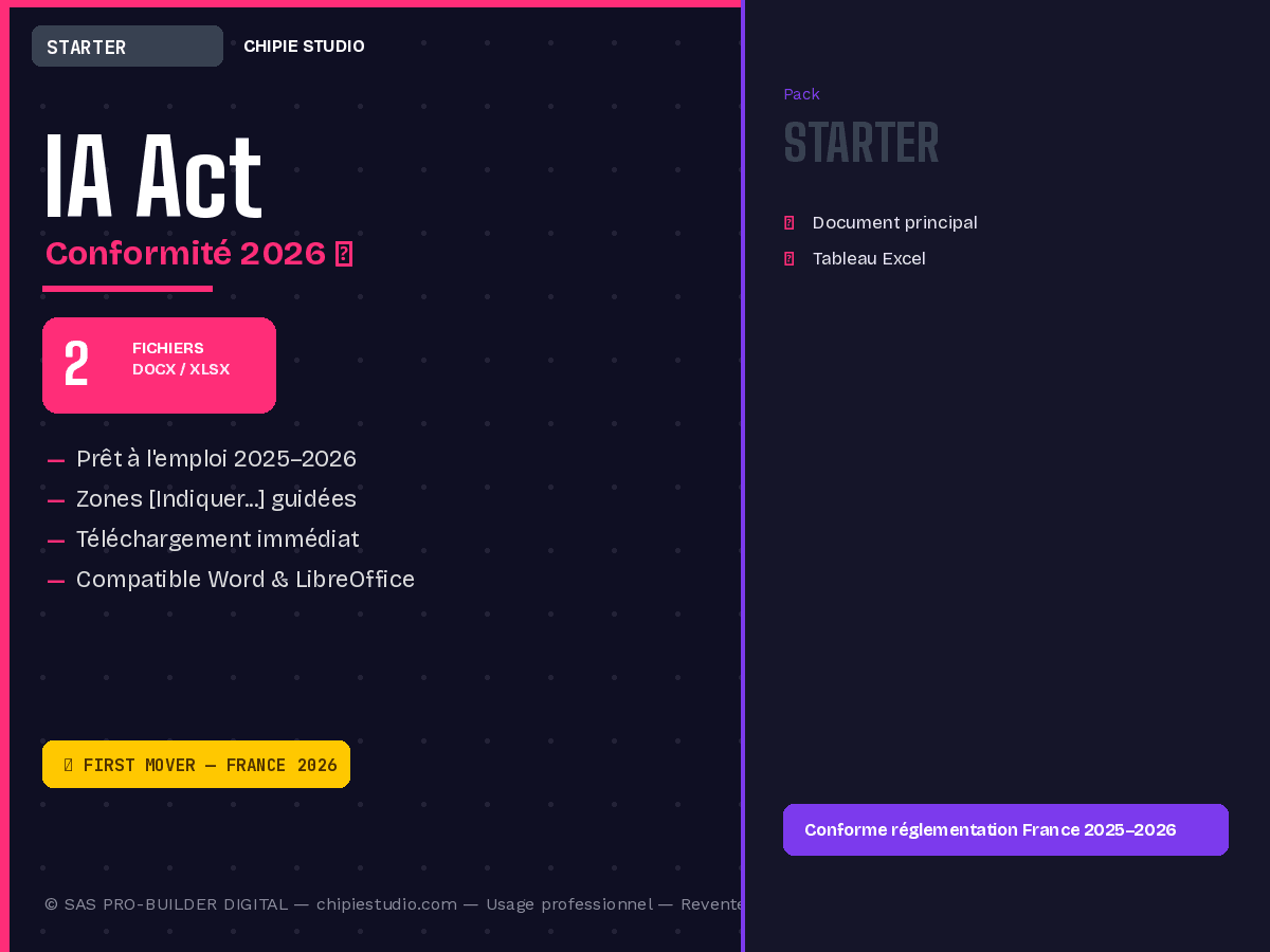 Pack IA Act — Starter