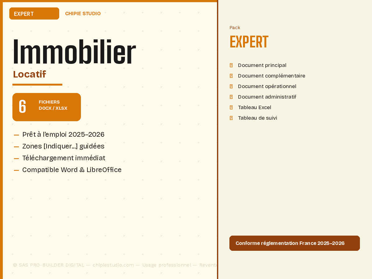 Pack Immobilier locatif — Expert